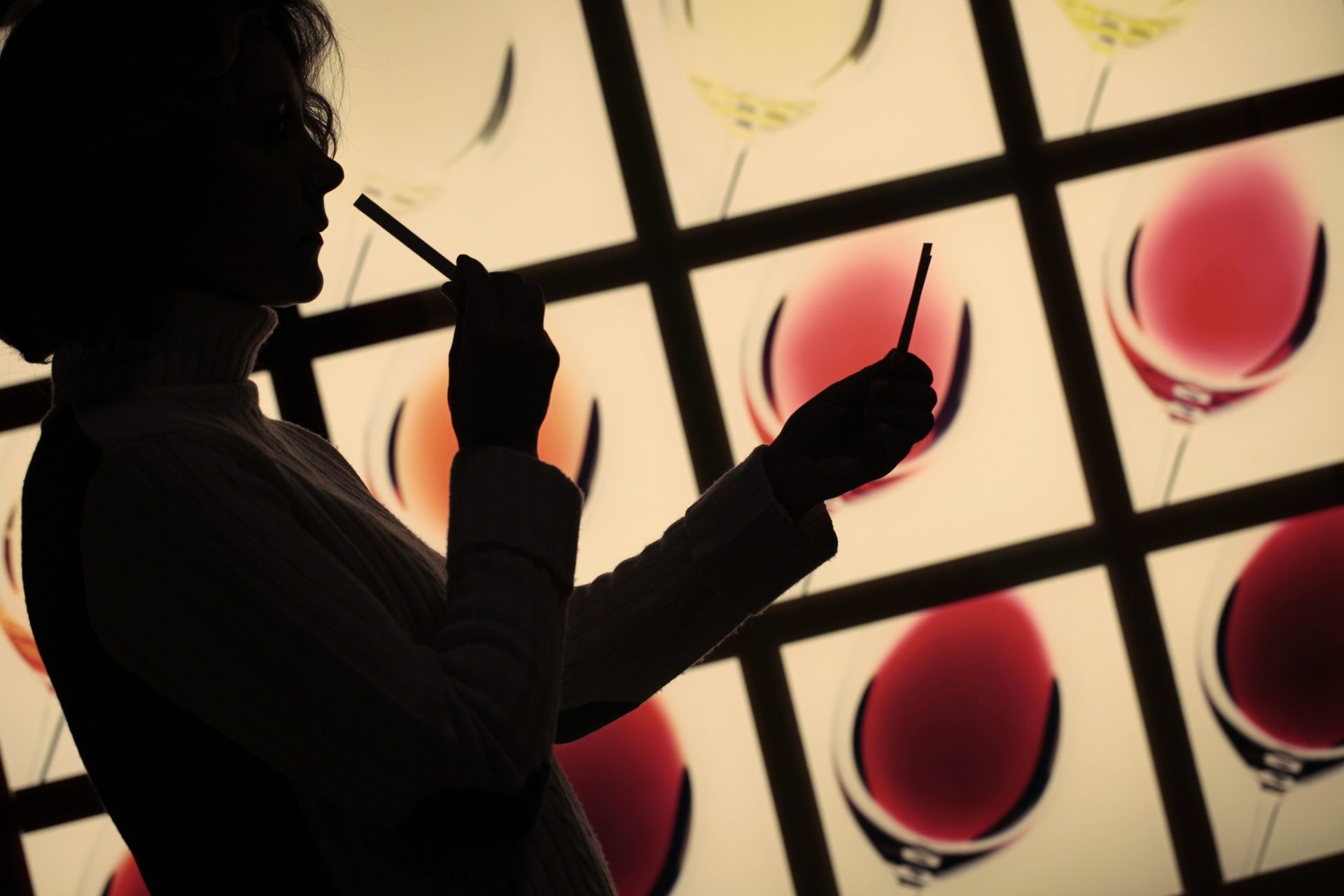 Una visitante en el museo de la cultura del vino. Foto: Dinastia Vivanco