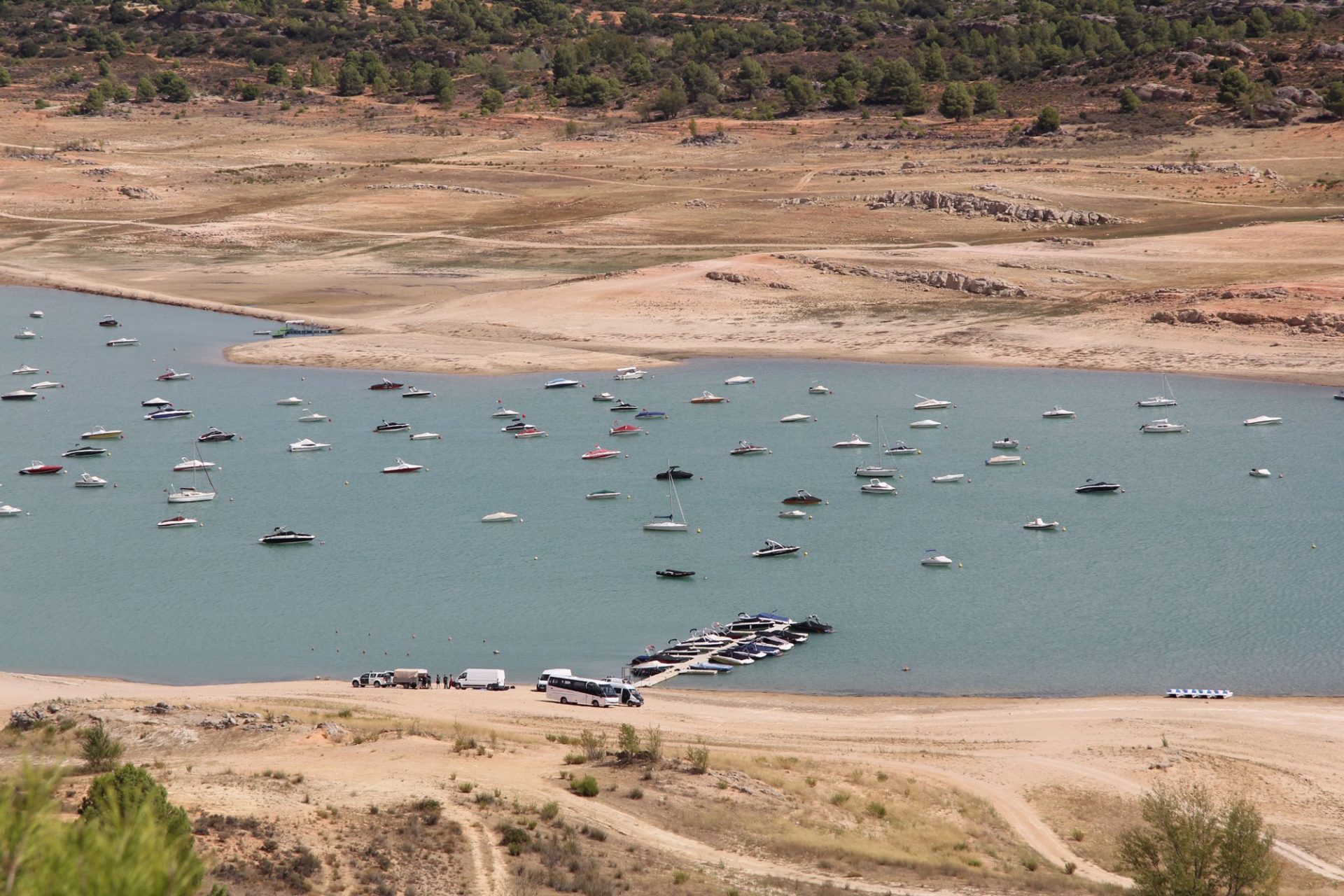 Embarcaciones en este embalse, denominado el "Mar de Castilla". Foto: MFE