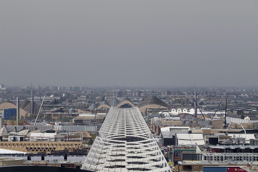 Panorámica de las instalaciones de la Expo de Milán/Expo Milano 2015. Foto: EPA/PABLO GIANINAZZI