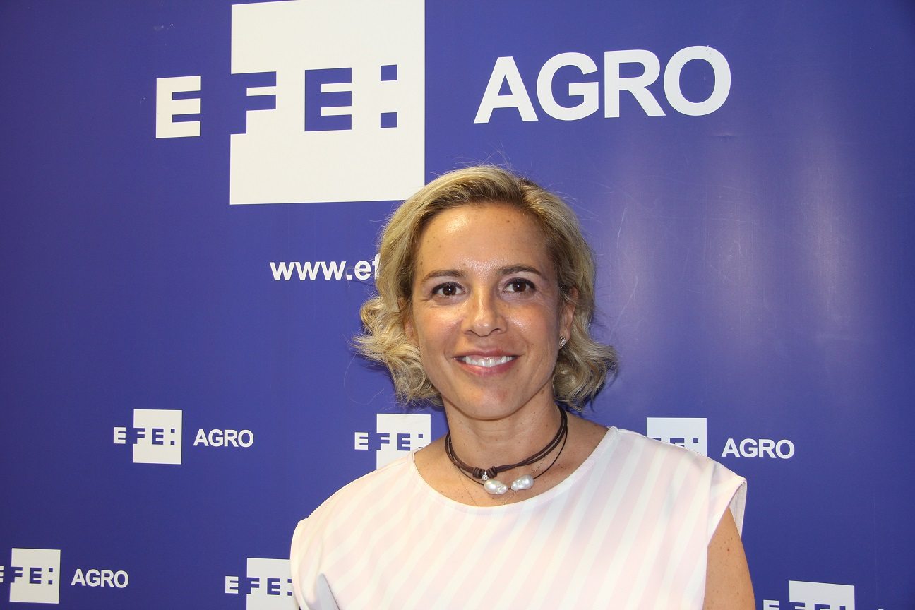 La consejera de Agua, Agricultura y Medio Ambiente murciana, Adela Martínez-Cachá durante un momento de la entrevista con EFEAGRO. EFEAGRO/J.J.RÍOS