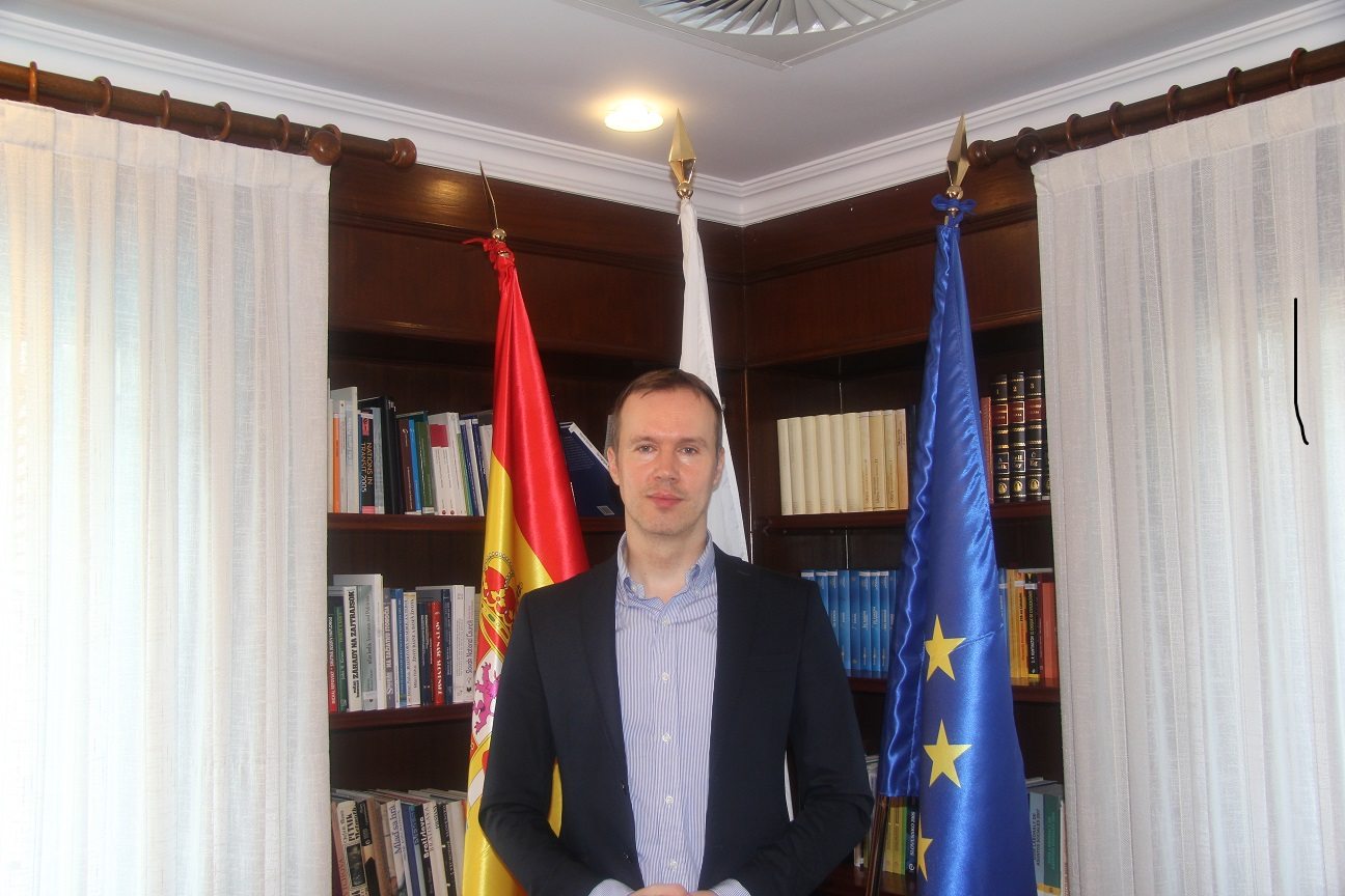 El primer secretario de Asuntos Económicos y Comerciales de la Embajada de Eslovaquia en España, Martin Sperka. Foto: Mercedes Salas