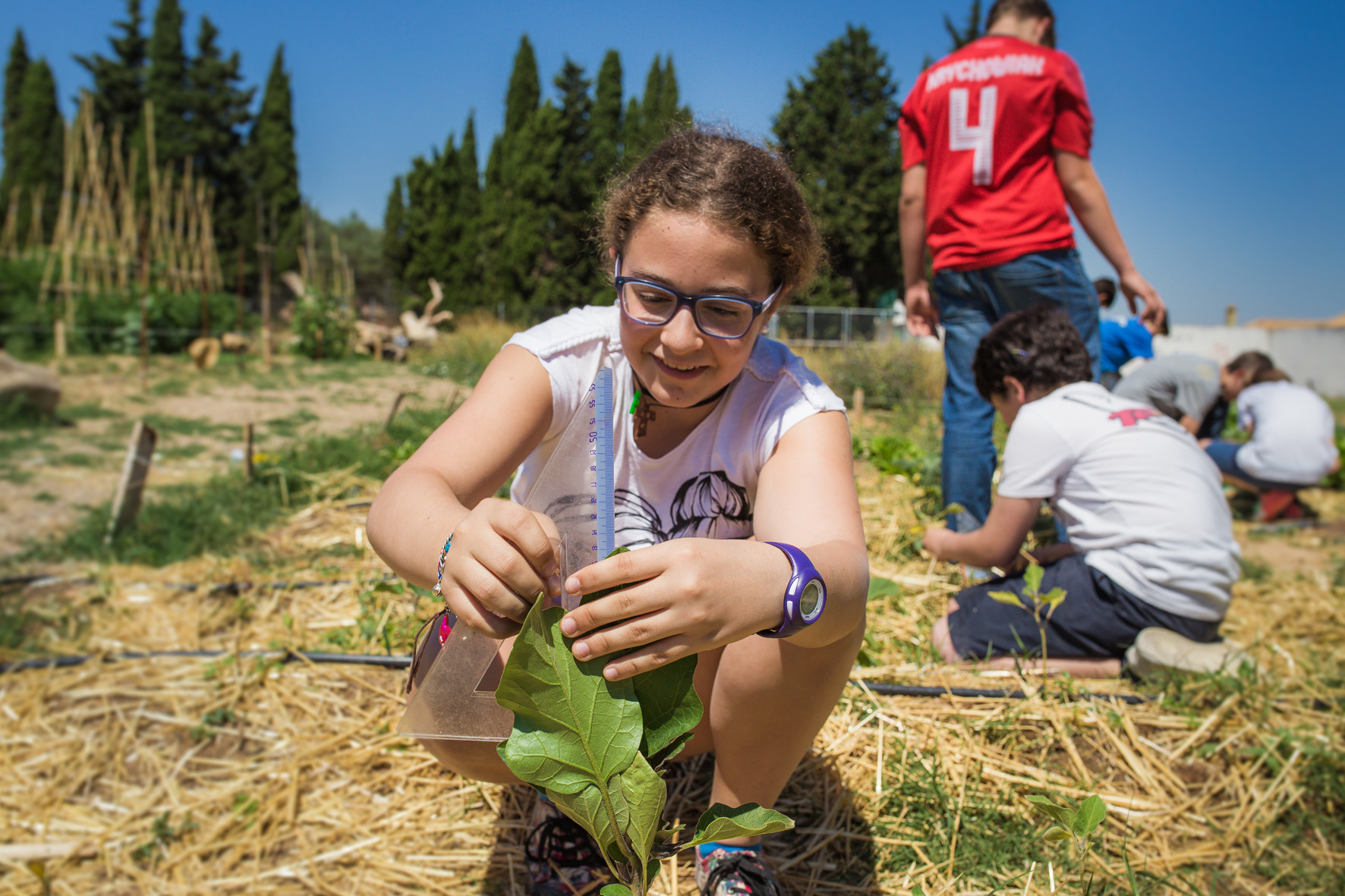 Los huertos escolares ecológicos como elemento concienciador de que otra agricultura es posible. Foto: Fundación Triodos Bank