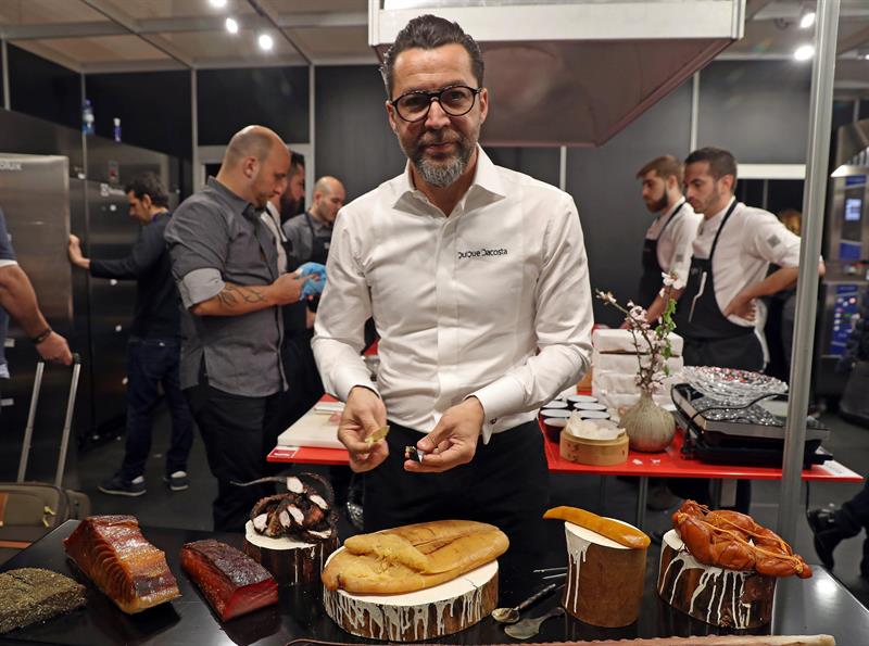 El chef Quique Dacosta ayer en Madrid Fusión. Foto: Efe / J.J. Guillén.