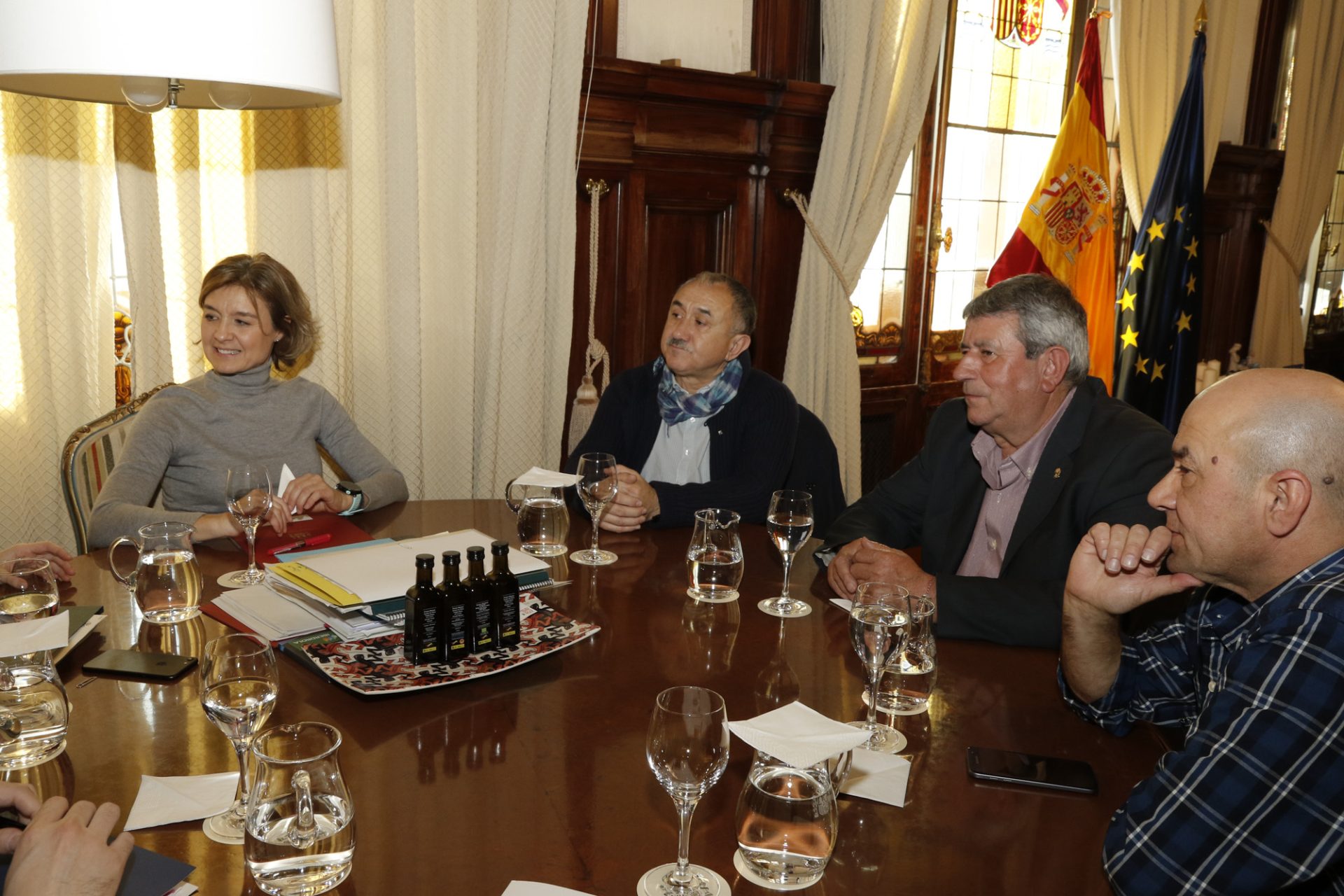 UPA y UGT pidieron a Tejerina medidas por el empleo rural y contra despoblación. Foto: UPA