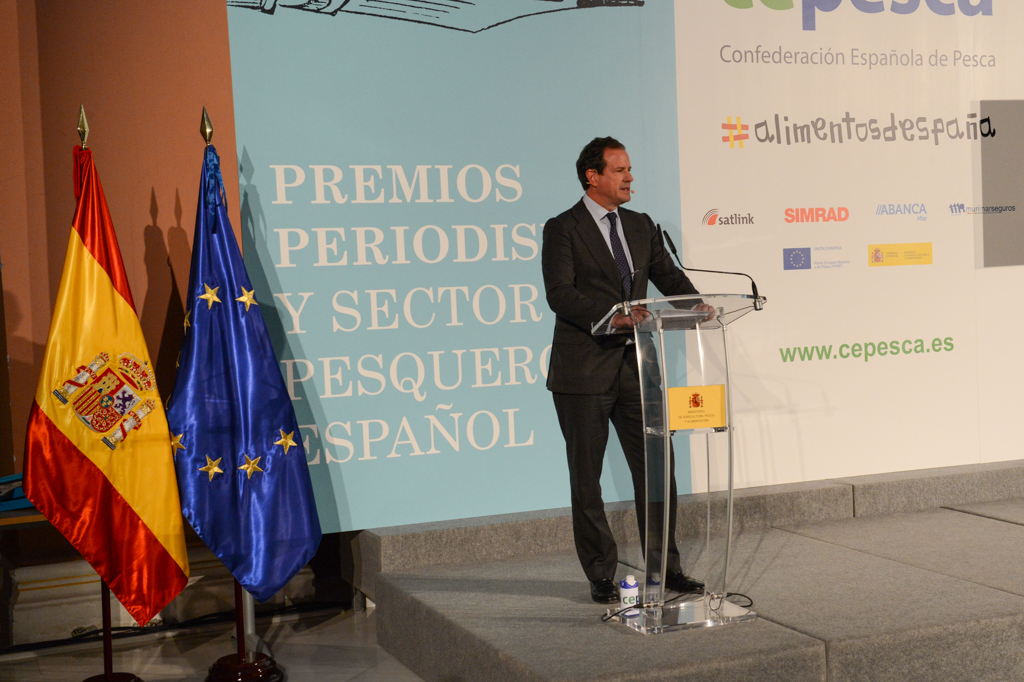 El secretario general de Cepesca, Javier Garat, fue el encargado de presentar el acto. EFEAGRO/Cedida por MAPA. 