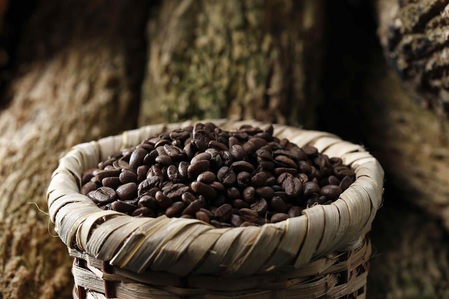 Cesta con granos de café. Efeagro/Jeffrey Arguedas