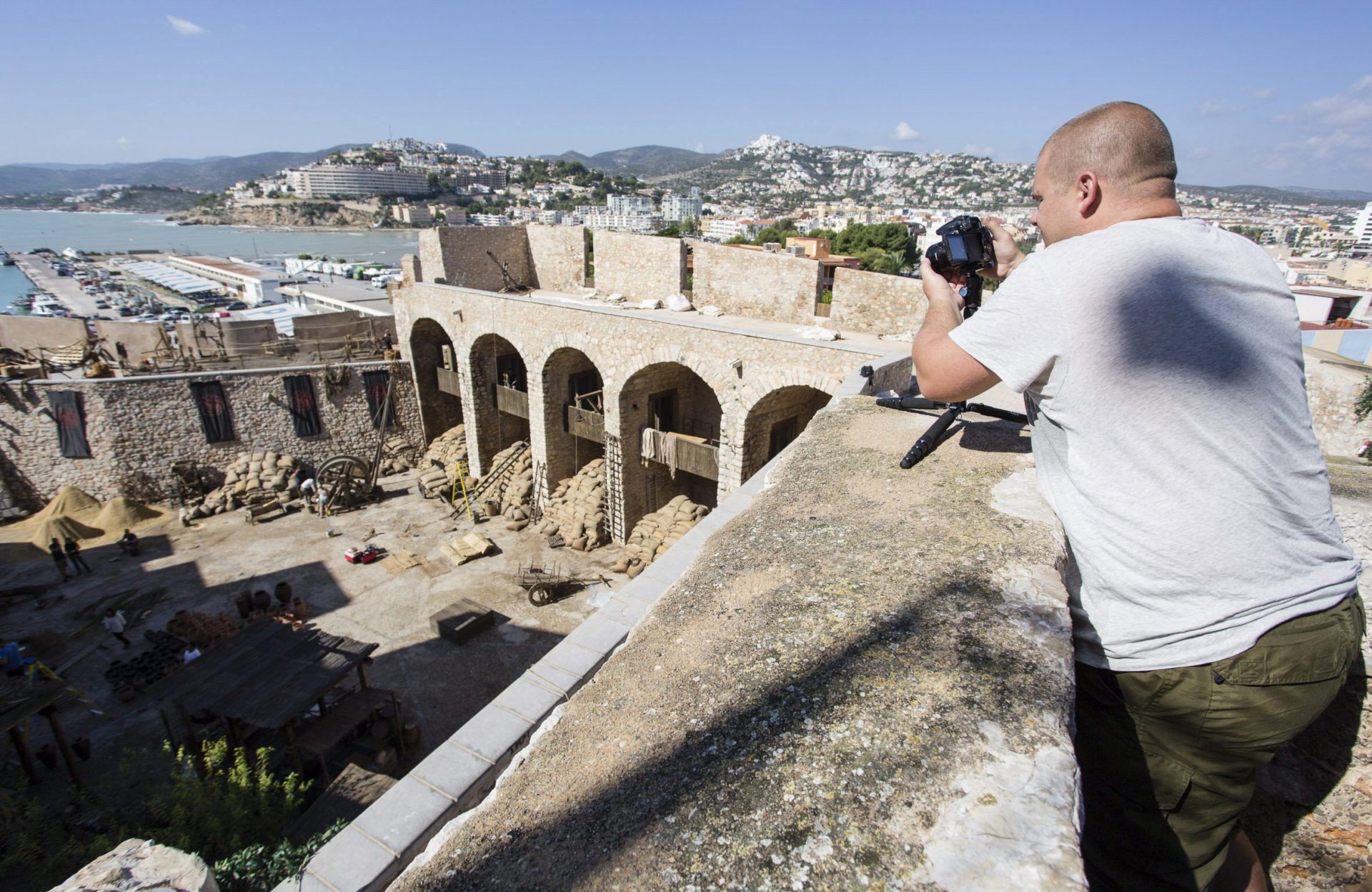 Jardines del Castillo de Peñíscola, escenario de rodaje de "Juego de Tronos". Foto. EFE/Domenech Castelló