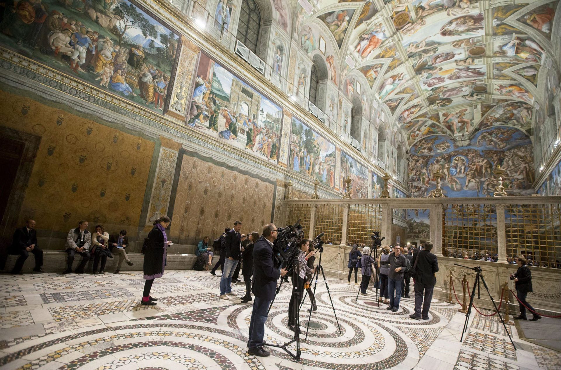 Vista interior de la Capilla Sixtina, dentro de los Museos Vaticanos. EFE/MUSEO VATICANO/CLAUDIO PERI