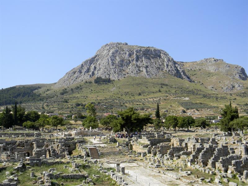 Ruinas de la ciudad antigua de Corinto, Grecia. EFE/Yannis Chryssoverghis