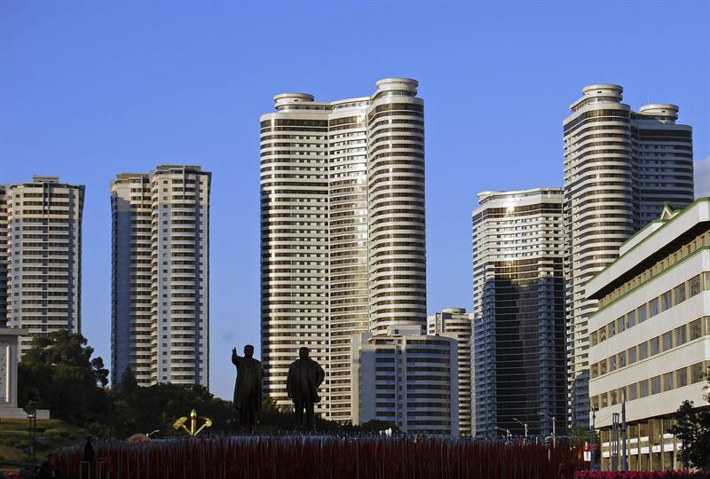 Panormámica de Pyongyang (Corea del Norte). Foto: EFE/Ramón Abarca