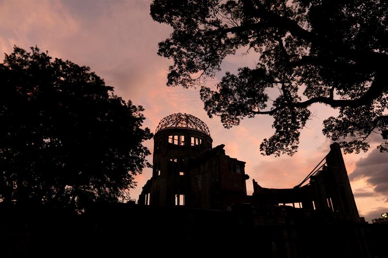 Vista de la Cúpula de la Bomba Atómica, en el Parque Conmemorativo de la Paz de Hiroshima (Japón). Foto: EFE/Kimimasa Mayama