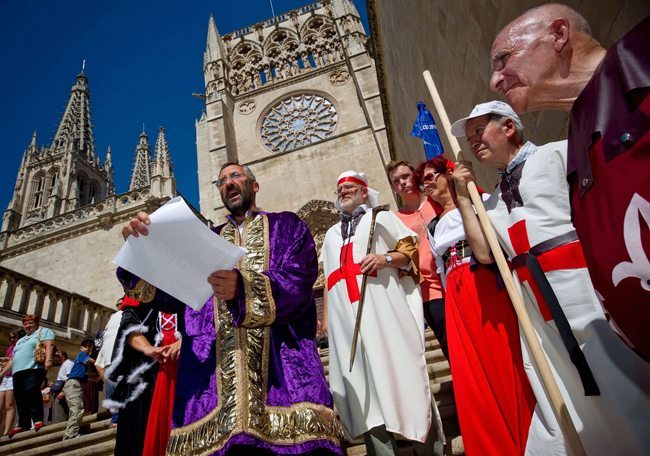 Imagen de la recreación de la vida de "El Cid". Foto: EFE