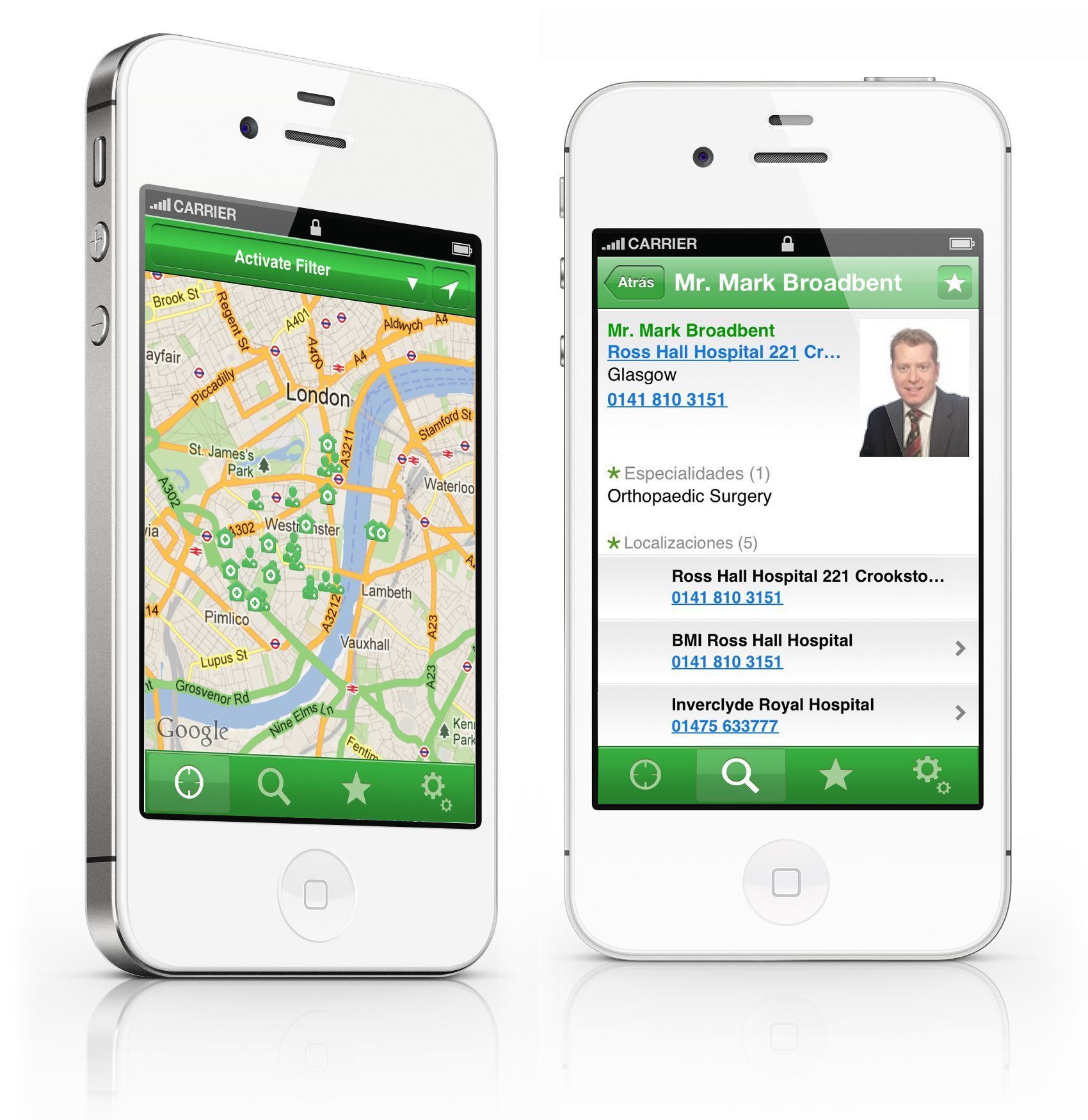 App de Doctoralia. Foto. Cedida por Doctoralia