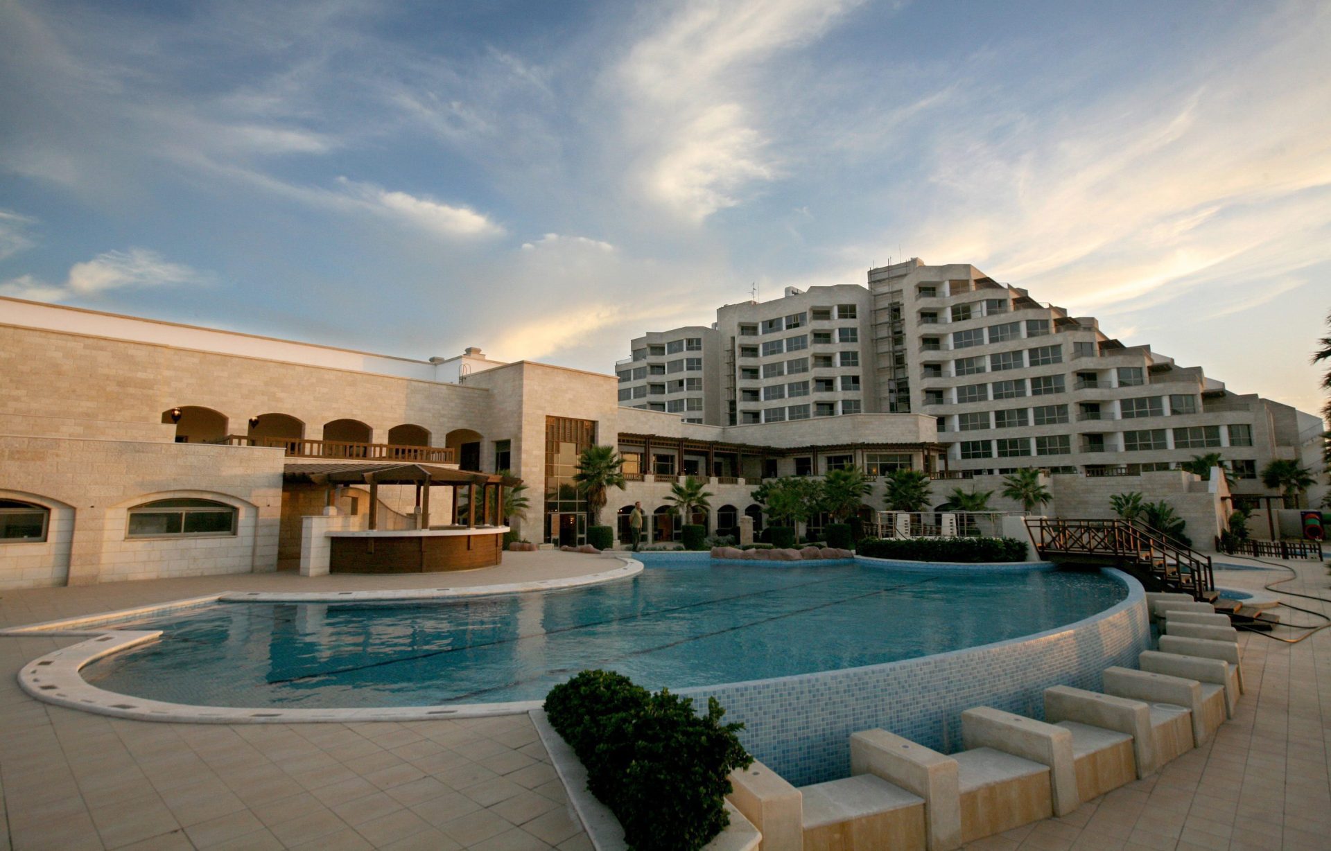 Imagen de archivo del hotel Moevenpick, primer cinco estrellas que se construyó en Gaza. EFE/ALI ALI
