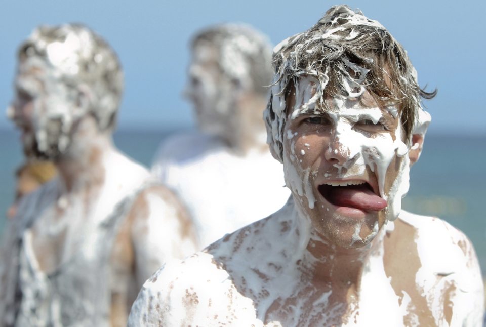 Guerra de merengue, San Sebastián. Foto. EFE