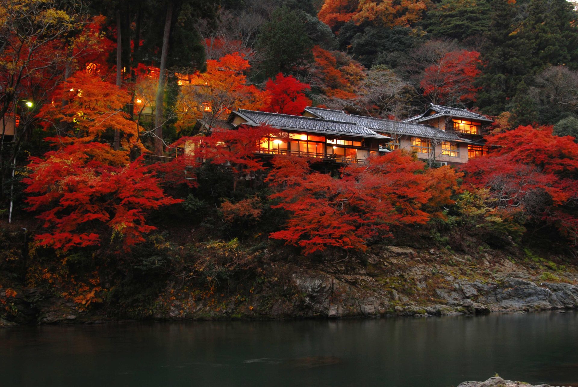 Cabaña Hoshinoya en Kyoto. Foto: Nuba.