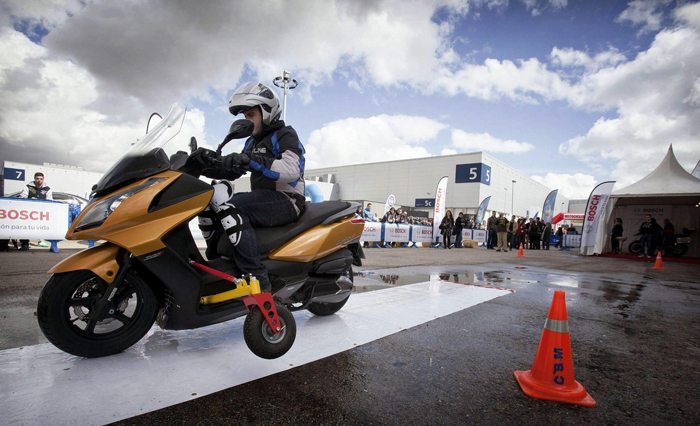 Fotografía facilitada por la Comunidad de Madrid de una de las motocicletas que se han podido ver en el Salón de la Motocicleta Motomadrid. Foto: EFE