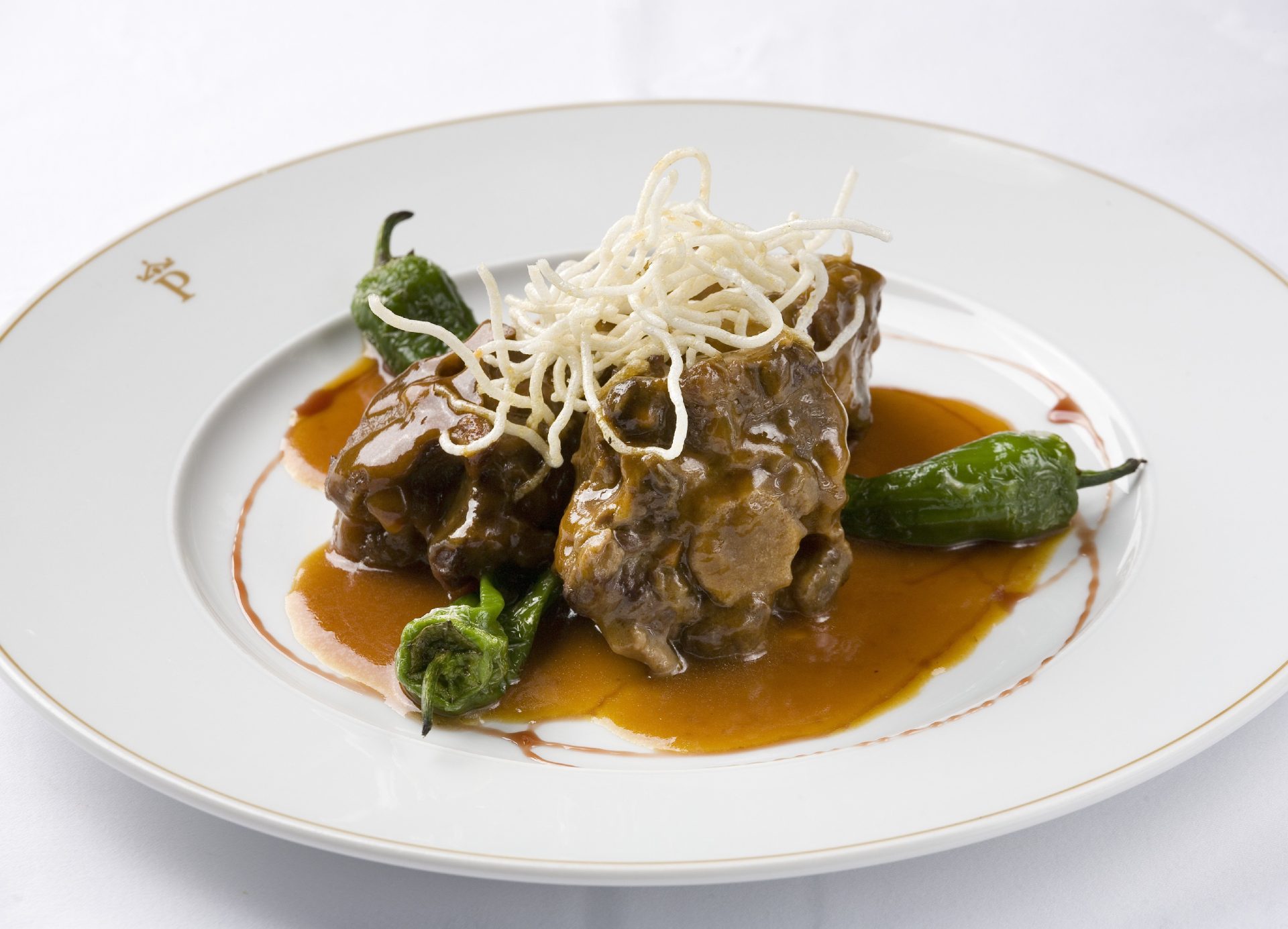 Rabo de ternera estofado al vino tinto, Parador de Sigüenza, Guadalajara.