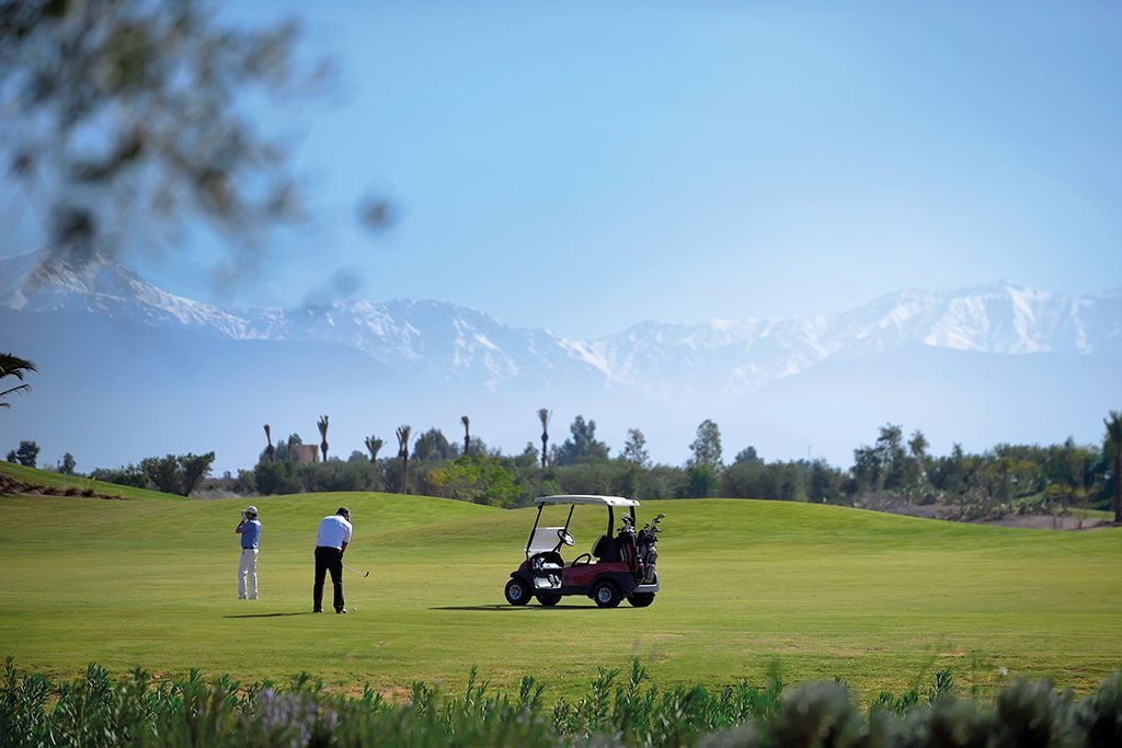 Campo de golf del hotel Royal Palm Marrakech, Marruecos. Foto. Cedida por Beachcomber.