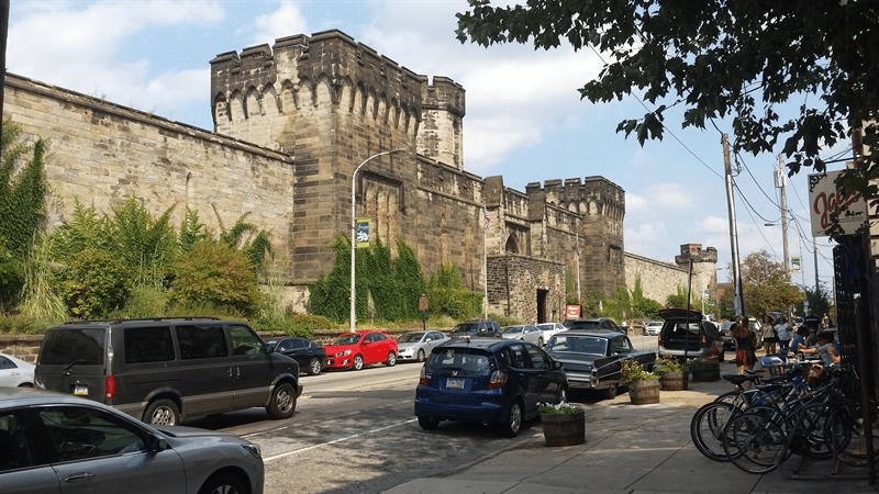 Fachada de la Penitenciaría de Filadelfia (EE.UU.). Foto: EFE/ Pedro Alonso
