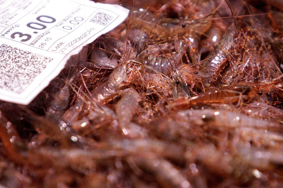 Una caja de camarones. Efeagro/Cabalar