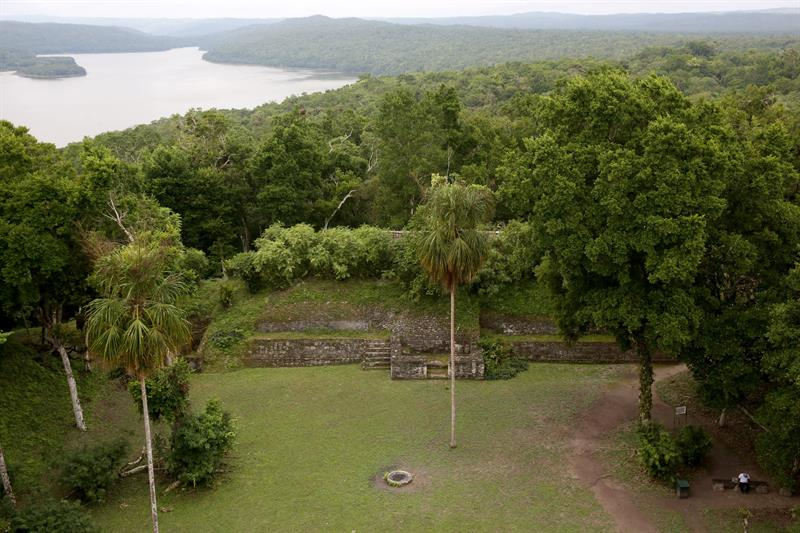 El parque arqueológico Yaxhá-Nakúm-Naranjo, Guatemala. Foto: EFE/Esteban Biba