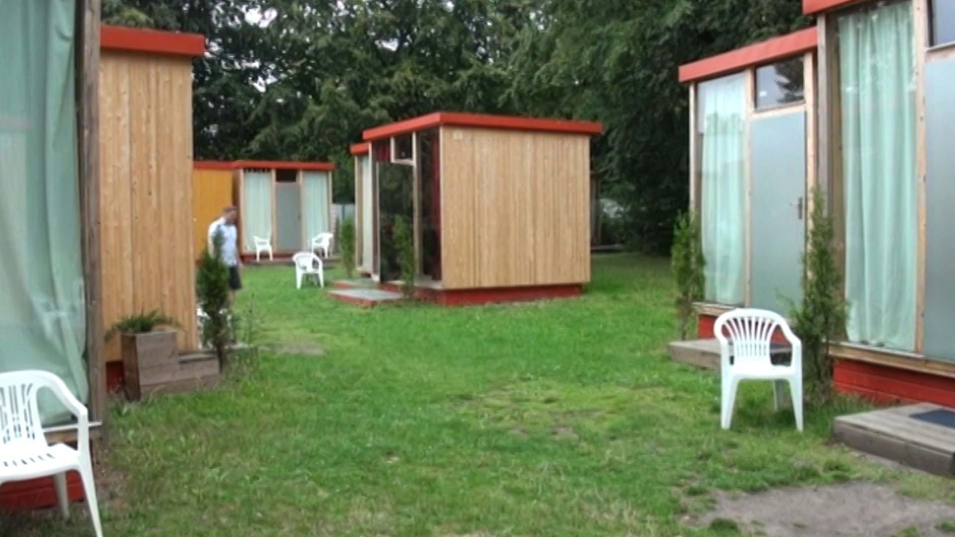 El Scube Park, un alojamiento que aúna los conceptos de hotel y cámping en el centro de Berlín.