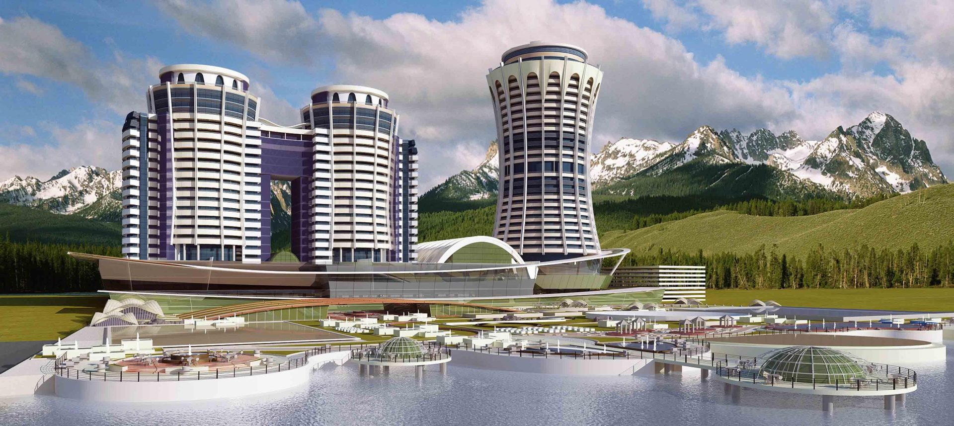 Aspecto que tendrá el Gran Meliá Ghoo (Irán) cuando esté terminado. Foto: Meliá Hotels International