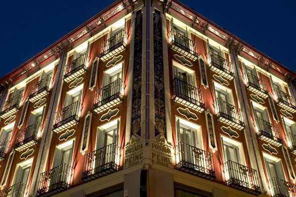 Fachada del Hotel Petit Palace Posada del Peine, Madrid. Foto: EFETUR/Cedida por el hotel