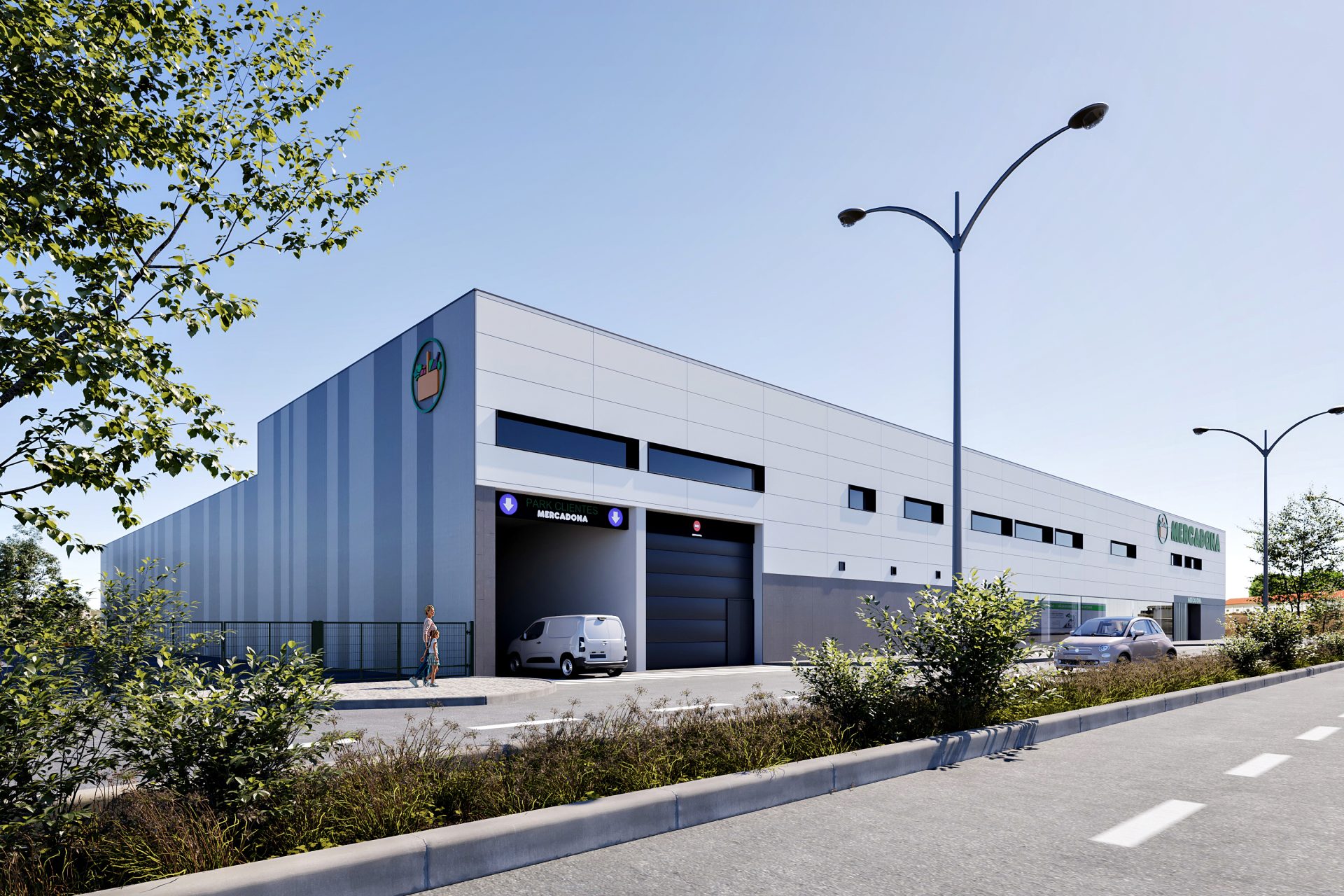 Proyecto del futuro supermercado de Mercadona en la zona Alta de Lisboa. Efeagro/Mercadona