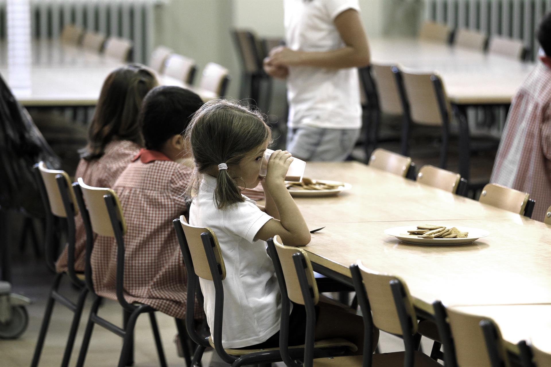 Un comedor en una escuela de Madrid. Efeagro/Ángel Díaz
