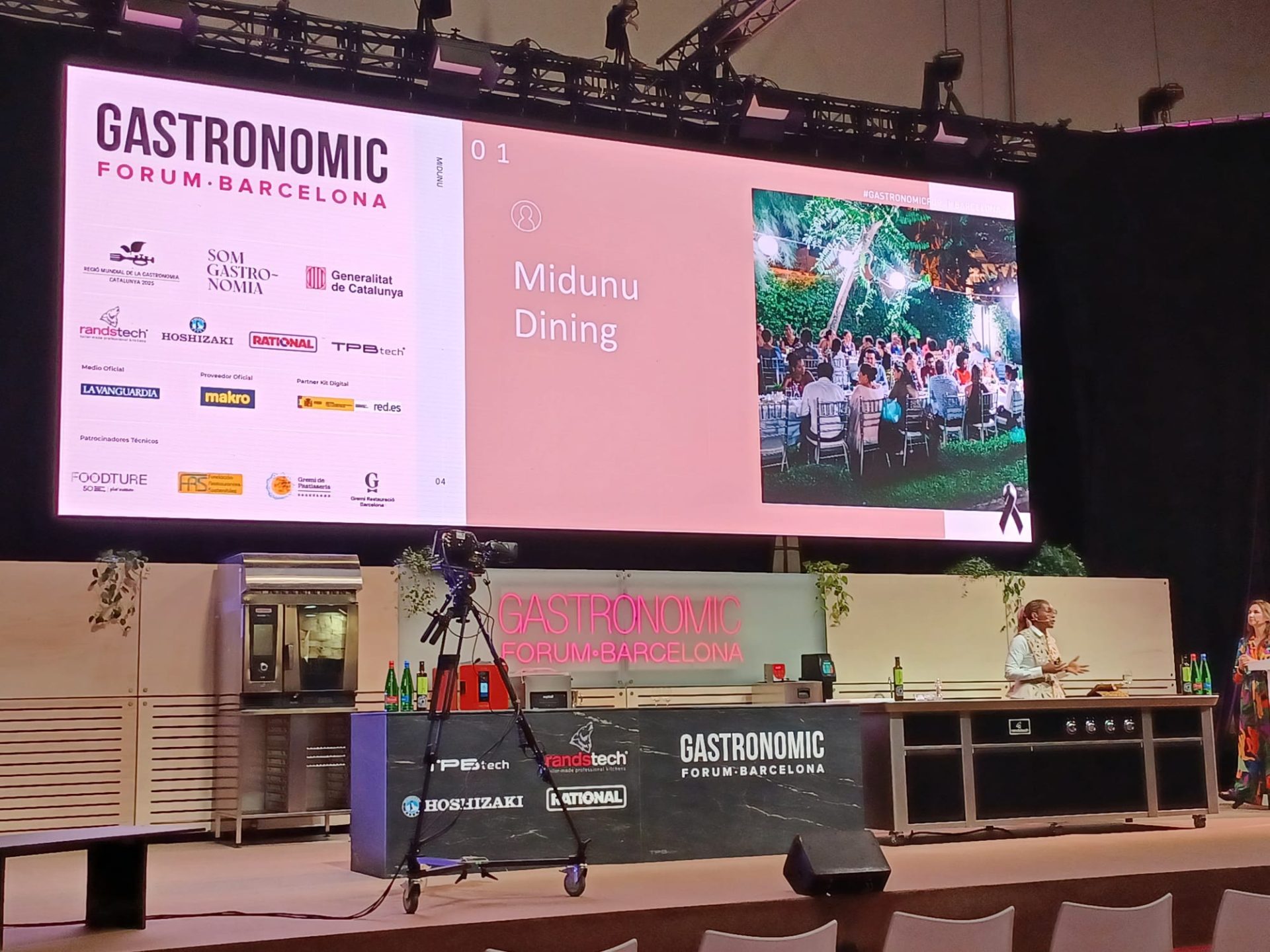 La chef Selassie Atadika en el Gastronomic Forum Barcelona. Efeagro/Juan Javier Ríos