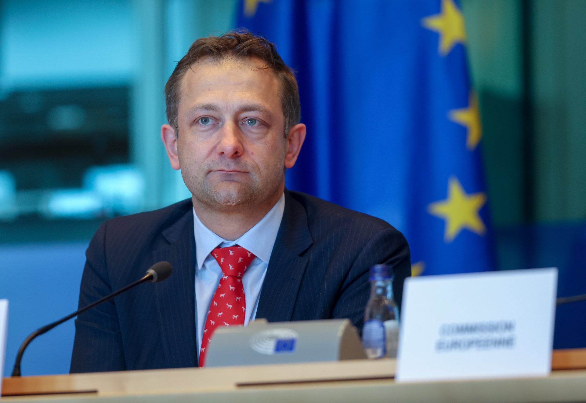 El comisario europeo de Agricultura, Christophe Hansen. EFE/EPA/Olivier Hoslet