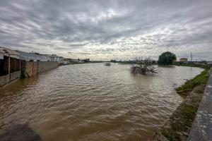 Inundaciones en Lora del Río (Sevilla) en febrero de 2026. EFE/ David Arjona