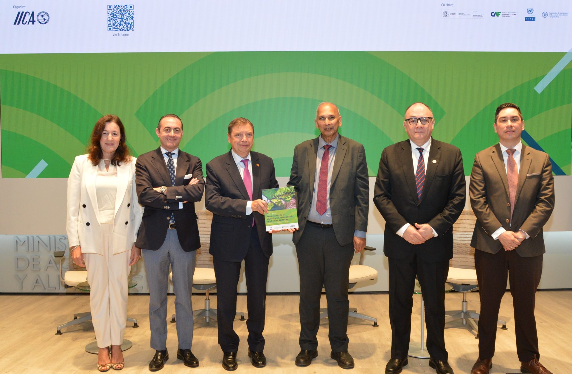 Presentación de un informe del Instituto Interamericano de Cooperación para la Agricultura (IICA), en vísperas de la de la XII Conferencia Iberoamericana de ministros de Agricultura y Pesca. EFE/MAPA